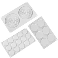 Swirls Shape Chocolate Stencil Whirlpool Shaped Silicone Mold For Cake Top Decoration Transfer Sheet
