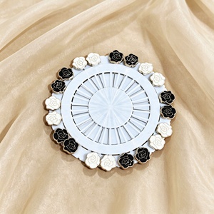 Nuevo Juego de Pasadores para Hiyab, Pañuelo de Seda Blanco y Negro, con Diseño de Mariposa y Corazón, Broche de Moda para Hiyab - Product Image 2