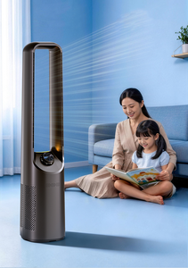 Geräuschloser Kunststoff-Turmventilator Blattloses Design Mechanische Steuerung Energiesparender Luftkühler Oszillierender Elektroventilator für Zuhause und Büro - Product Image 5