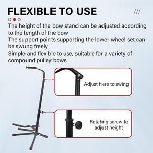 Supports <span class=keywords><strong>de</strong></span> tir à l'<span class=keywords><strong>arc</strong></span> pour <span class=keywords><strong>arc</strong></span> à poulies, réglables, pliables, portables, présentoir, accessoires <span class=keywords><strong>de</strong></span> tir et <span class=keywords><strong>de</strong></span> <span class=keywords><strong>chasse</strong></span> - Product Image 6