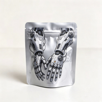 Sachet Doypack Personnalisé en Mylar et Feuille d'Aluminium Anti-Odeur de Qualité Alimentaire avec Fermeture Ziplock pour Emballage Alimentaire