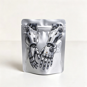 Bolsa de plástico impresa personalizada de 3.5g, bolsa de aluminio Mylar antiolor, bolsa Mylar con cierre ZipLock para envasado de alimentos - Product Image 3