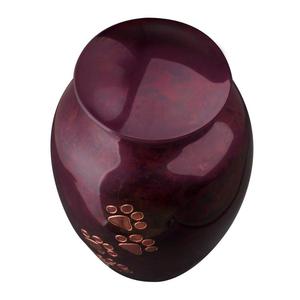 Pet Cremation <b>Urn</b> Paw Print Design for Dog and <b>Cat</b> Ashes Brass Memorial <b>Urn</b> Decorative Animal Keepsake Burial Container - Product Image 2