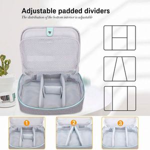 Bolsa de almacenamiento plegable para dispositivos electrónicos de viaje, bolsa de embalaje para electrónicos, organizador de cables portátil grande, estuche. - Product Image 3