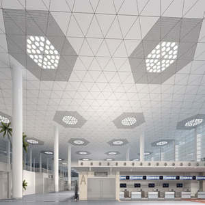 Panneaux <span class=keywords><strong>de</strong></span> plafond carrés ignifuges <span class=keywords><strong>de</strong></span> luxe pour hôpital, impression personnalisée, 600x600 mm, <span class=keywords><strong>en</strong></span> alliage d'aluminium, décoratifs - Product Image 2