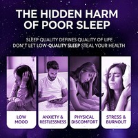 BGO Good Night Patchs d'huiles essentielles pour l'aromathérapie avant le coucher, patchs apaisants pour le sommeil, parfum naturel, 12 heures, 8 patchs