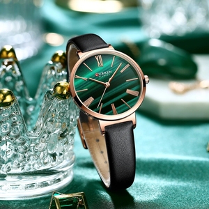 Montre Curren 9076 de luxe pour femme, bracelet original en acier inoxydable et cuir, mouvement <span class=keywords><strong>à</strong></span> <span class=keywords><strong>quartz</strong></span>, prête <span class=keywords><strong>à</strong></span> être expédiée - Product Image 3