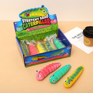 Sand Caterpillar Jouet anti-stress souple et extensible en caoutchouc thermoplastique, pour la relaxation et la décompression, cadeau tendance en ligne - Product Image 1