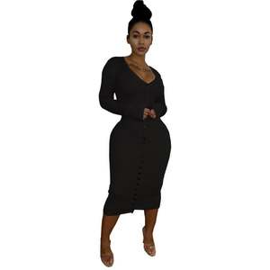 Abiti da Festa Eleganti e alla Moda per Donne, Vestiti Aderenti Bestseller, Abito Lungo in Maglia per Uso Quotidiano e Serate - Product Image 2