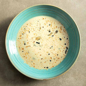 Restaurant Vaisselle Durable Acai <span class=keywords><strong>Granola</strong></span> Hôtel Poterie Plats Bleu Soupe Profonde 880ML Porcelaine Design Mexicain Assiettes <span class=keywords><strong>de</strong></span> Service - Product Image 3