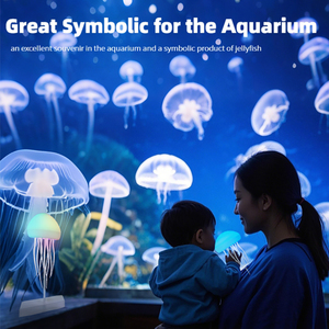 Rgb sạc ABS sứa dẫn đèn bàn với điều khiển từ xa hiện đại từ xa cạnh giường ngủ nhảy múa đèn cho Nhà - Product Image 3