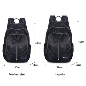 Sac à dos pliable en denim imperméable imprimé, ultra léger, grande capacité, unisexe, pour le sport, les voyages en plein air et l'alpinisme - Product Image 2