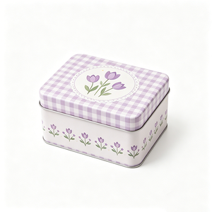 Manufacturers OEM Custom Rectangular Tin Box with Lid Metal Packaging <b>Container</b> Storage Tin for Chocolate Biscuit Coffee Tea - Product Image 1