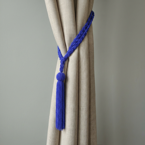Modern Blue Tassel <b>Curtain</b> Tieback Textile Rope Decorative Holdback for Drapes Window Home Styling Accessory - Product Image 1