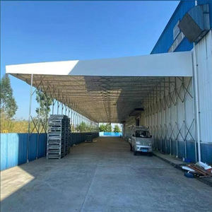 10x20ft Wheeled Retractable <b>Canopy</b> - Waterproof Mobile Shelter for Sports Fields, Parking & Outdoor Storage - Product Image 4