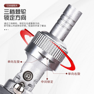 Multifunctional Ratcheting <b>Screwdriver</b> Set S2 Alloy Bits 10 In 1 Rotating Head For Diy Repair Tools - Product Image 3