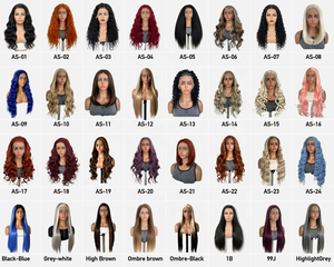 Perruque synthétique longue et droite 13x4 Lace Front pour femme, sans colle, avec dentelle transparente, pour usage quotidien, couleur Rouge Cuivré, Ginger <span class=keywords><strong>Orange</strong></span> - Product Image 6