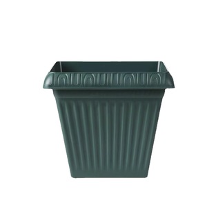 Pot de fleurs carré en résine nordique, grande taille, avec trou de drainage, pour balcon et jardin - Product Image 3