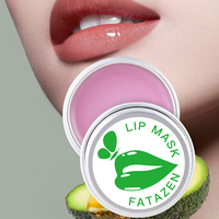 Baume à lèvres rose bio en gros, crème hydratante et éclaircissante à l'avocat et aux baies, gommage pour les lèvres, masque nourrissant pour les lèvres OEM ODM