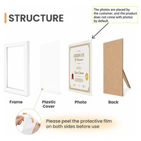 Cadre de diplôme en bois avec verre HD, cadre de certificat, cadeau de remise de diplôme pour mur et table
