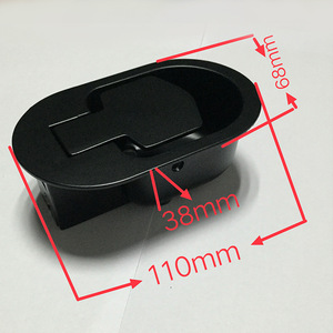 Fengheng Die Casting Sofa <b>Handle</b> 110x89x38mm <b>Black</b> Modern Minimalist Office Furniture Hardware Accessory - Product Image 1