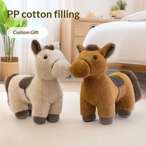Juguetes de Peluche de Caballo Realistas de 22 cm, Venta al por Mayor, Recuerdos para Exposiciones, Regalos para Clientes, Lindos Animales de Granja de Peluche - Product Image 3