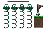 Ancre au sol Ancres de balançoire en acier massif Camping en plein air Chien Tie Out Stake High Wind Trampoline Protect Anchor