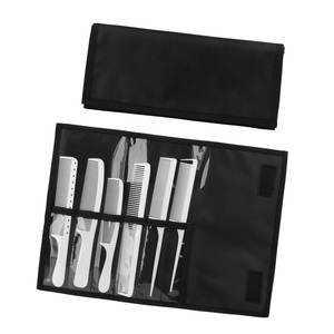 Bolsa de almacenamiento de Peine de pelo <span class=keywords><strong>Ingrid</strong></span> de seis piezas, kit de herramientas de cepillo, juego de peine, bolsa de tijeras de corte de pelo de mano portátil - Product Image 1