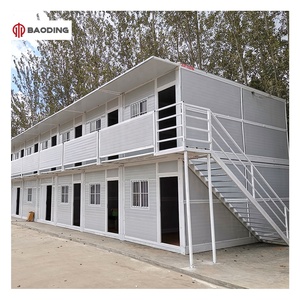 Nhà máy tùy chỉnh có thể gập lại nhiều lớp container mở rộng nhà cho phòng khách trường làm bánh sandwich panel thép xuất khẩu - Product Image 1