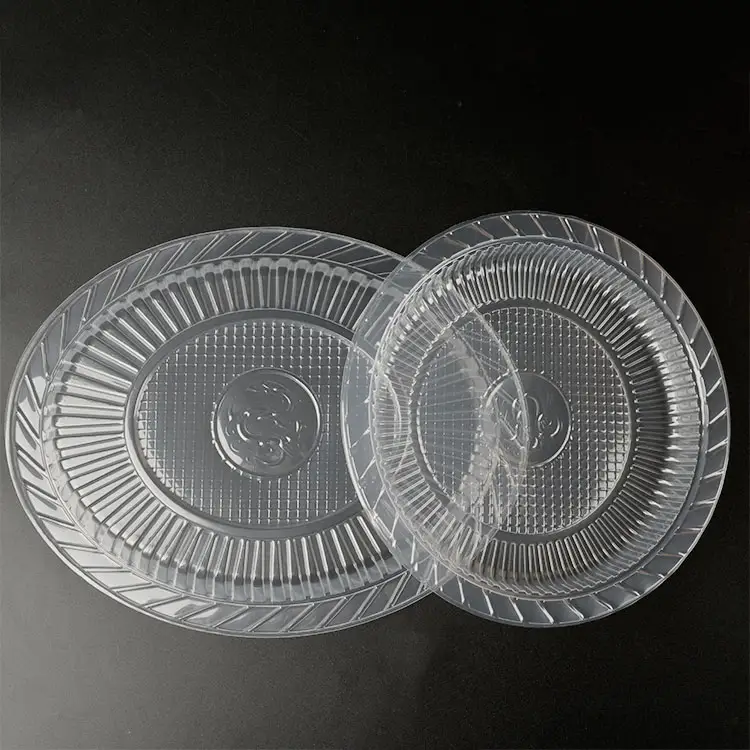 Disposable PP Plastic Plate Cheap clear Dinner Plates For Restaurant And Food Servin