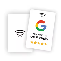 Carte de visite intelligente NFC personnalisée NTAG213, puce de 144 octets, carte NFC sans contact pour les avis Google, carte d'avis NFC pour les entreprises