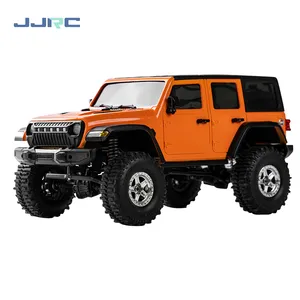 JJRC mainan mobil Model listrik mendaki, mobil mainan RC Off Road Crawler Rc truk Pickup Mini dengan lampu