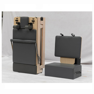 Nuevo diseño de madera plegable Yoga Fitness Pilates máquina roble Arce madera plegable Pilates Reformer para estudio - Product Image 1