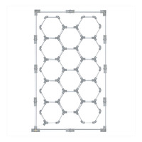 Lumière de travail modulaire hexagonale en nid d'abeille - Étanche, portable, LED pour atelier, garage, entrepôt