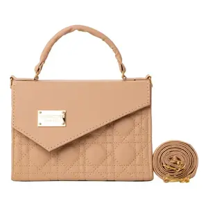 Bolso Bandolera de Cuero Vintage Fana de 7 Pulgadas con Patrón de Rejilla de Diamantes, Impermeable, para Uso Diario - Product Image 3