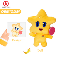 Kinqee Usine de jouets animaux en peluche personnalisés Mini distributeur automatique Machine à griffes de poupée Jouets animaux en peluche en peluche avec porte-clés