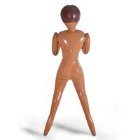 Nouvelle poupée gonflable en PVC durable personnalisable, modèle féminin brun, simulateur, accessoires pour fête d'Halloween, Nouvel An