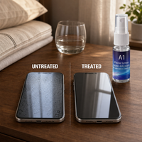 Protecteur d'écran liquide de qualité industrielle A1, nano micro-silice, essence céramique invisible modifiée anti-rayures, Guangdong