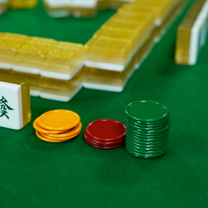 Customized Transparent Anti Peeping Acrylic Singapore <b>Mahjong</b> with Multiple Sizes and Sparkling <b>Mahjong</b> <b>Set</b> Design - Product Image 5
