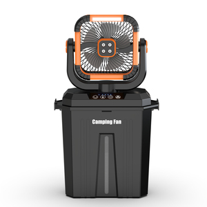 Ventilador de Piso Portátil con Rociador de Agua, Luz, Tanque de 12L, Batería Recargable de 20000mAh, Enfriador de Agua para Camping - Product Image 1