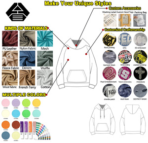 Felpe con Cappuccio Personalizzate di Alta Qualità con Vari Ricami, Campione Gratuito, Vendita all'Ingrosso, 100% Cotone, Felpe Oversize per Uomo e Donna - Product Image 5