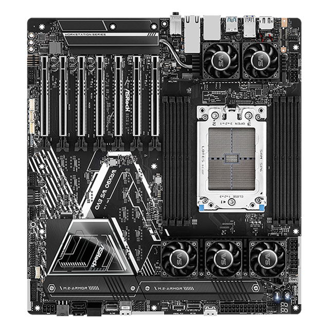 WRX90 WS EVO EEB Workstation Motherboard with Single AMD WRX90 Socket STR5,DDR5 Support