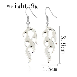 Trendz 2020 New hot sale fashion hollow flame drop earrings - Product Image 4