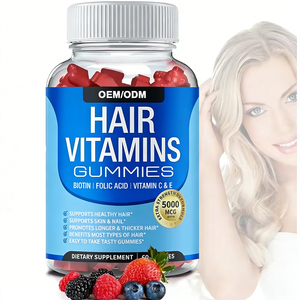 Suplemen Kesehatan Dewasa Khusus untuk Pertumbuhan Rambut <span class=keywords><strong>Biotin</strong></span> Gummies - Formula Alami 60 Buah Tidak untuk Bayi Baru Lahir - Product Image 3