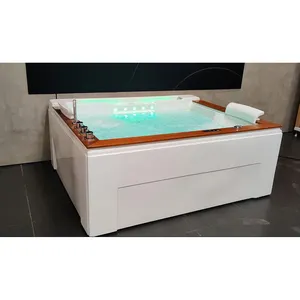 Luxe Spa Jet Whirlpool Bubbelbad Douche Slim Systeem Massagebad China Acryl Wit Vrijstaand Zwembad Hydromassage