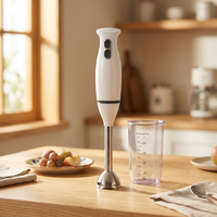 Mixeur Plongeant Électrique Automatique 2 Vitesses pour Cuisine Domestique, Bâtonnet à Écraser, Commande par Bouton Poussoir, Usage Domestique