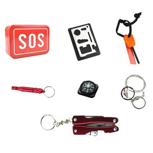 Pipal Tree SOS Emergency Kit First Aid Survival <b>Gear</b> Outdoor Camping Supplies Compact Red Tin <b>Box</b> - Product Image 5