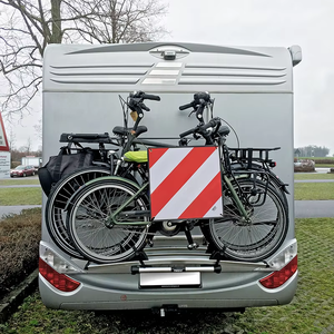 Ý Tây Ban Nha vuông màu đỏ và trắng sọc xe đạp tàu sân bay dấu hiệu cảnh báo xe tải phía sau dấu hiệu xe phía sau tấm đánh dấu - Product Image 6