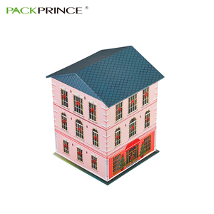 Embalaje de papel de tipo de contenedor casa diseños Casa de cartón en forma de caja de almacenamiento de caja de regalo - Product Image 1