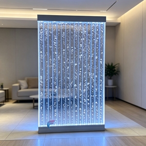 Modern Freestanding Acrylic Water Bubble Wall Decorative Lighting Panel with Translucent Frame Structure Design - Product Image 1